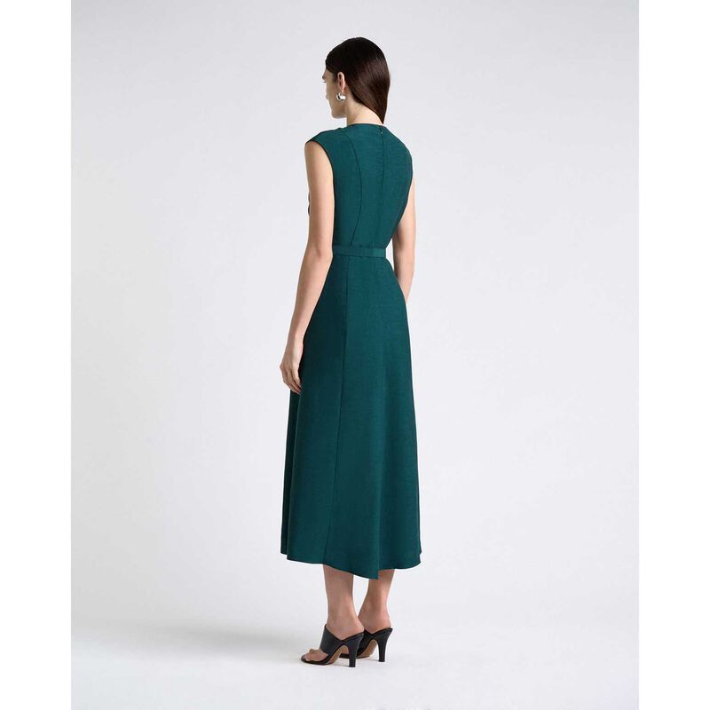 Cue Viscose Blend Tucked Midi Dress image number 1